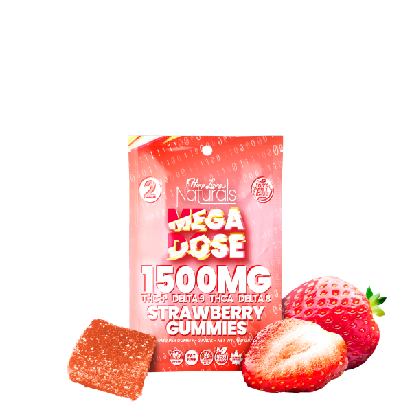 Mega Dose 1500mg Gummies / Strawberry